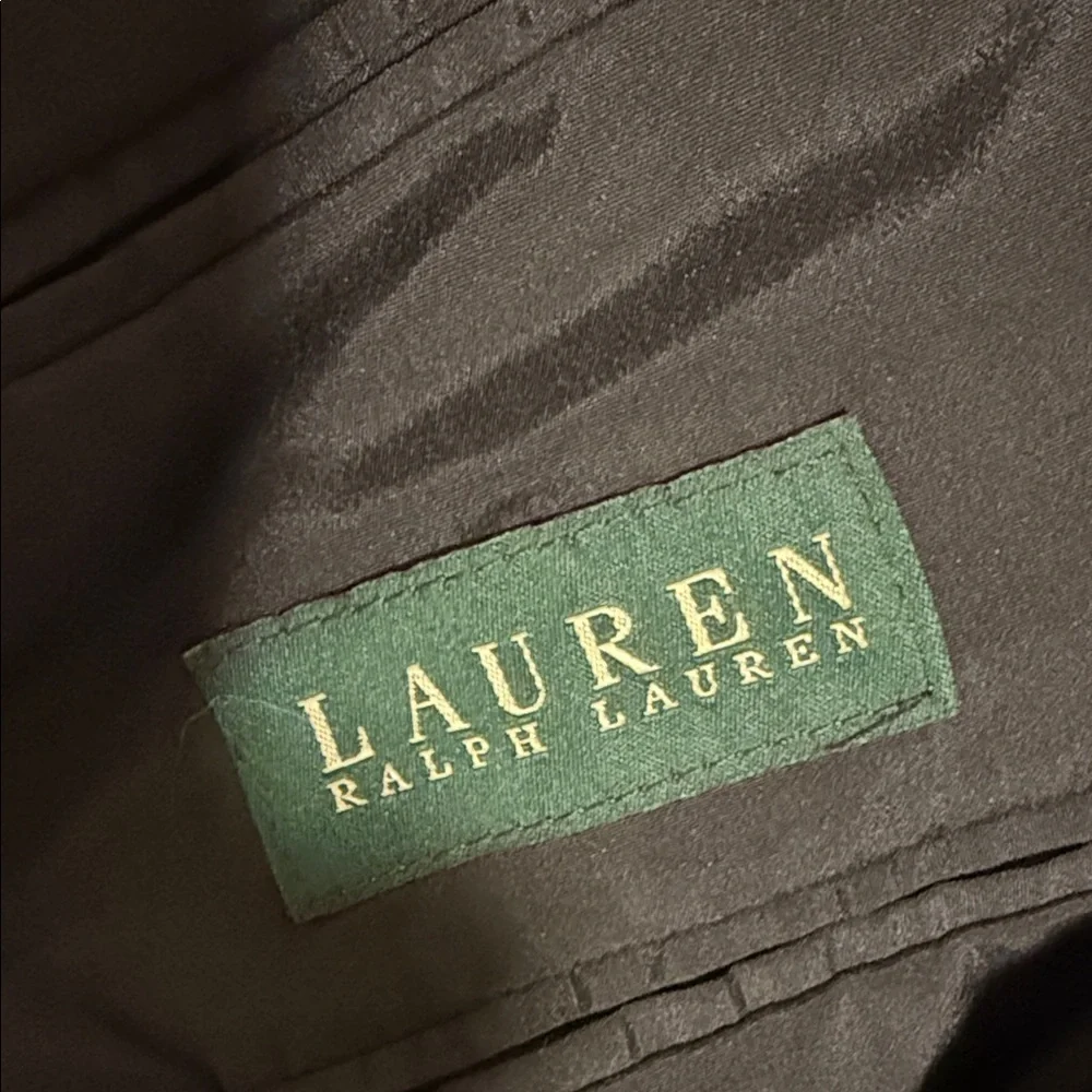 Lauren Ralph Lauren Mens 42L Gray Houndstooth Wool Sport Coat Blazer